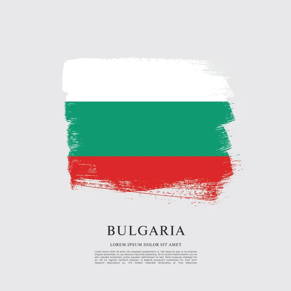 Bulgaria diseño de la bandera — Vector de stock