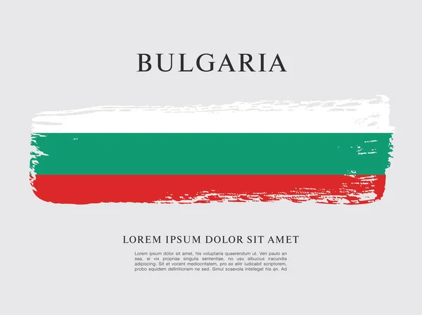 Макет прапор Болгарії — стоковий вектор