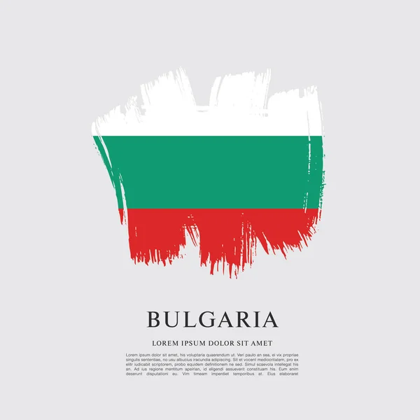 Bulgaristan bayrağı düzeni — Stok Vektör