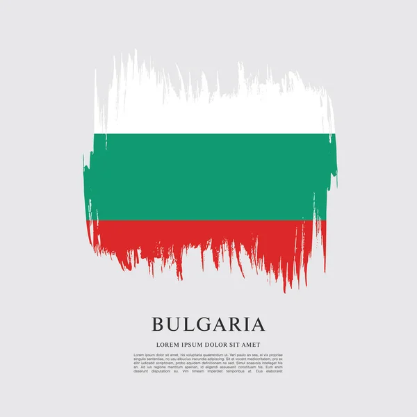 Bulgaria diseño de la bandera — Vector de stock