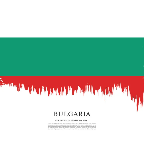 Bulgaria diseño de la bandera — Vector de stock