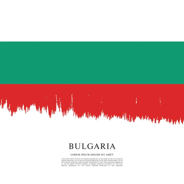 Drapeau Bulgarie — Image vectorielle