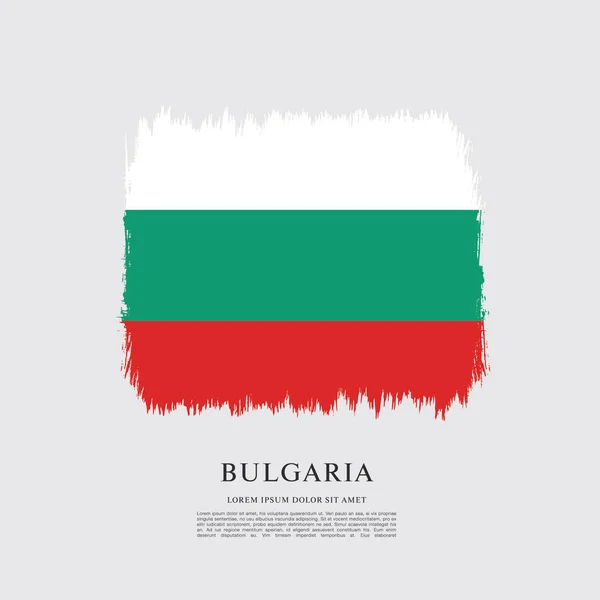 Bulgarische Flagge — Stockvektor