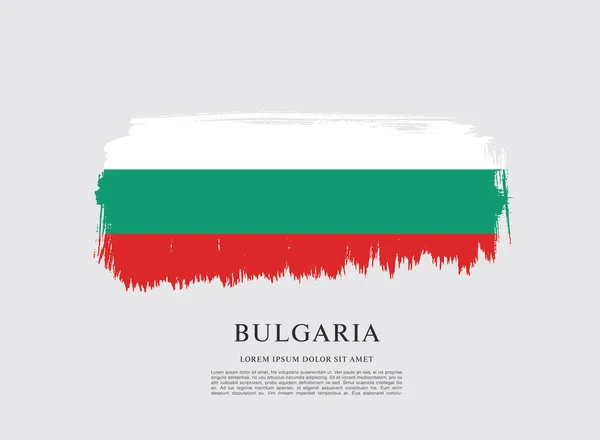 Bulgaria diseño de la bandera — Vector de stock