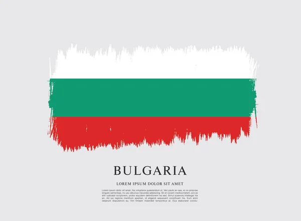 Bolgár zászló elrendezés — Stock Vector
