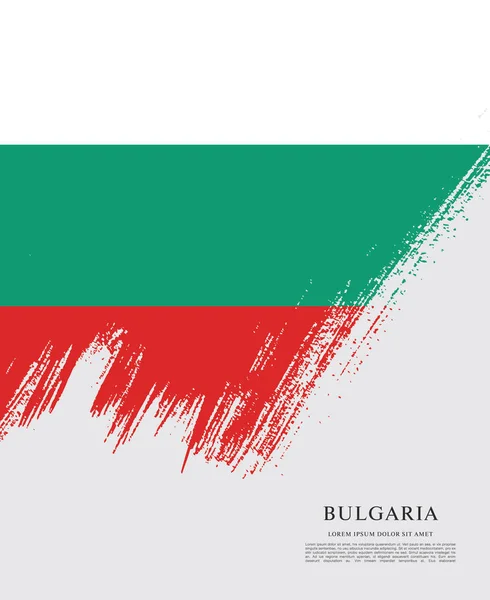 Макет прапор Болгарії — стоковий вектор