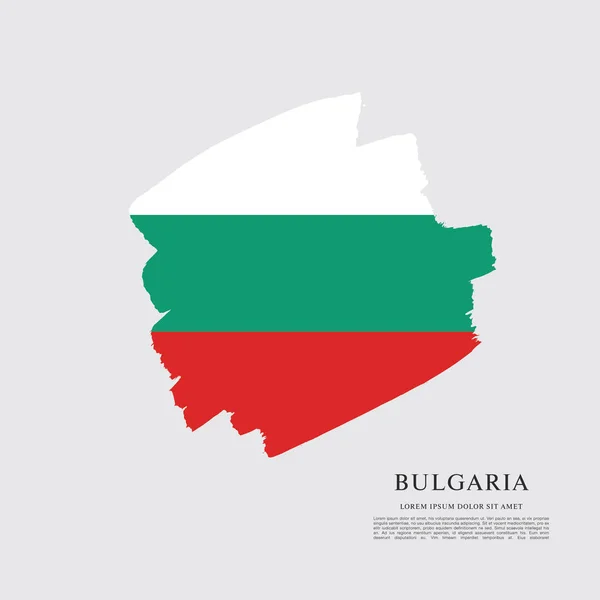 Bulgarische Flagge — Stockvektor