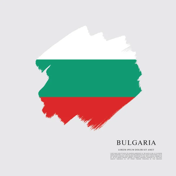 Bulgarische Flagge — Stockvektor