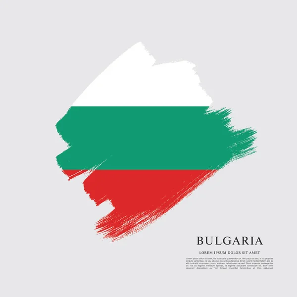 Bulgarische Flagge — Stockvektor