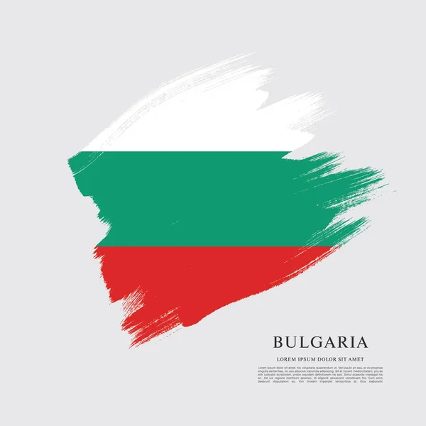 Bulgarische Flagge — Stockvektor