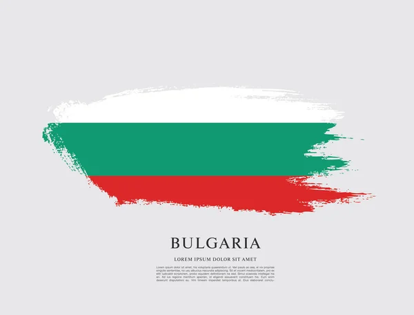 Bulgarische Flagge — Stockvektor