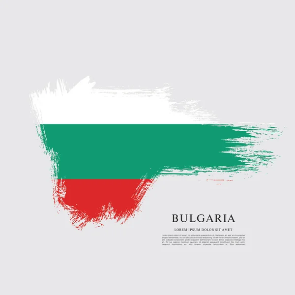 Bulgarische Flagge — Stockvektor