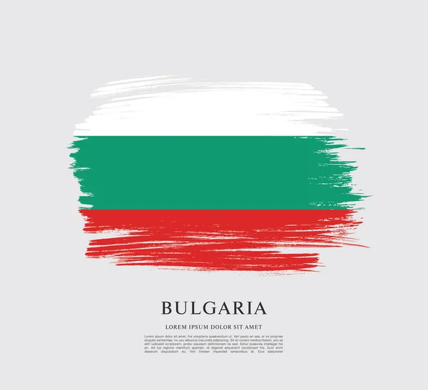 Layout de bandeira Bulgária — Vetor de Stock