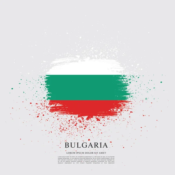 Bulgarische Flagge — Stockvektor