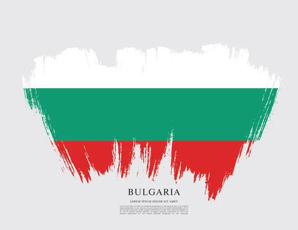 Bulgaria diseño de la bandera — Vector de stock