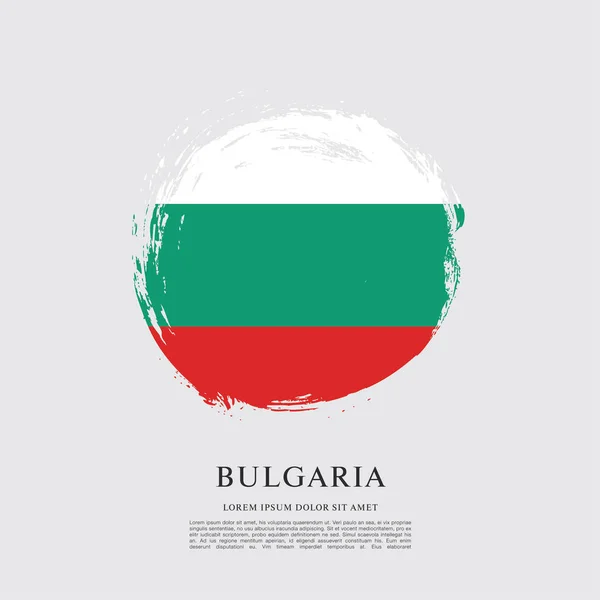 Bulgarische Flagge — Stockvektor