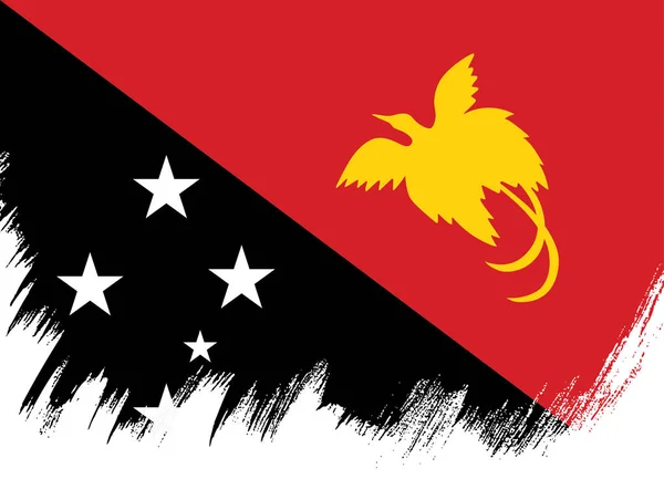 Papua Nya Guineas flagg — Stock vektor