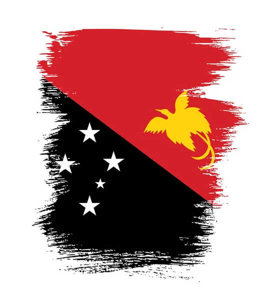 Vlajka Papuy-Nové Guineje — Stockový vektor