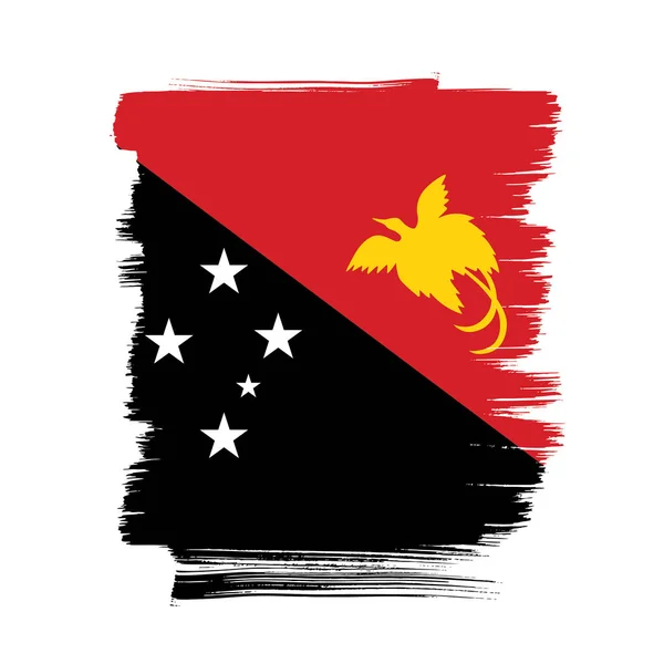 パプアニューギニアの旗 — ストックベクタ