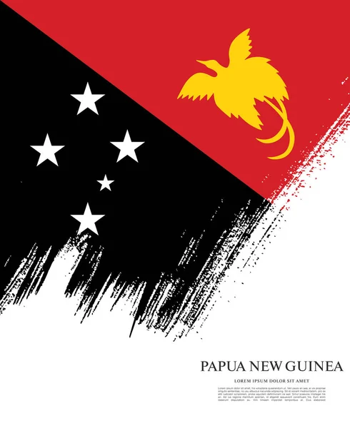 Flag of Papua New Guinea — Stock Vector