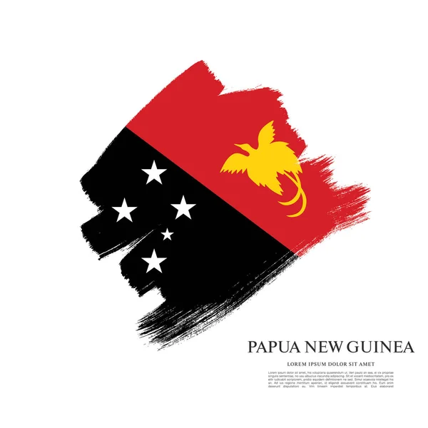 Vlag van Papoea-Nieuw-Guinea — Stockvector