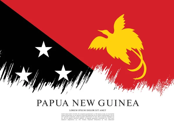 Flag of Papua New Guinea — Stock Vector