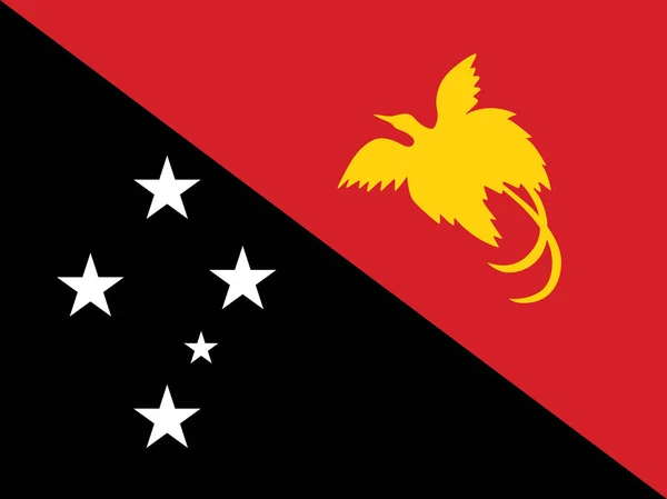 Flag of Papua New Guinea — Stock Vector