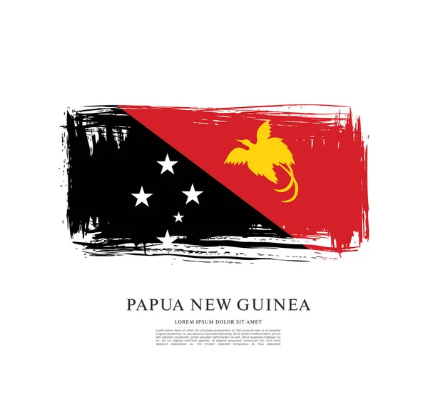 Flag of Papua New Guinea — Stock Vector