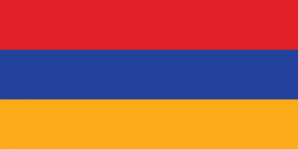 Flagge von Armenien, Pinselstrich — Stockvektor