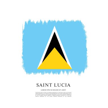 Saint Lucia arka plan bayrağı