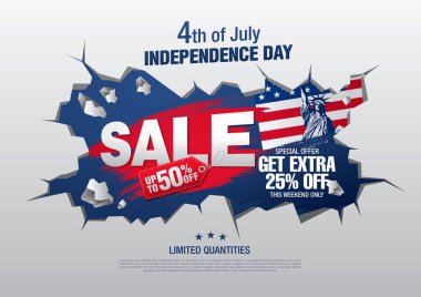  Bağımsızlık günü satışı büyük başlığı