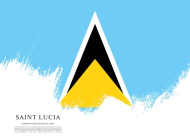 Saint Lucia arka plan bayrağı