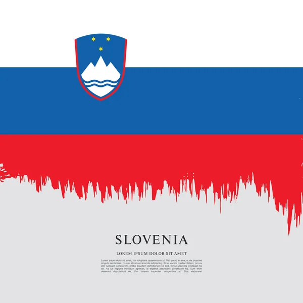 Bandera de Eslovenia antecedentes — Archivo Imágenes Vectoriales