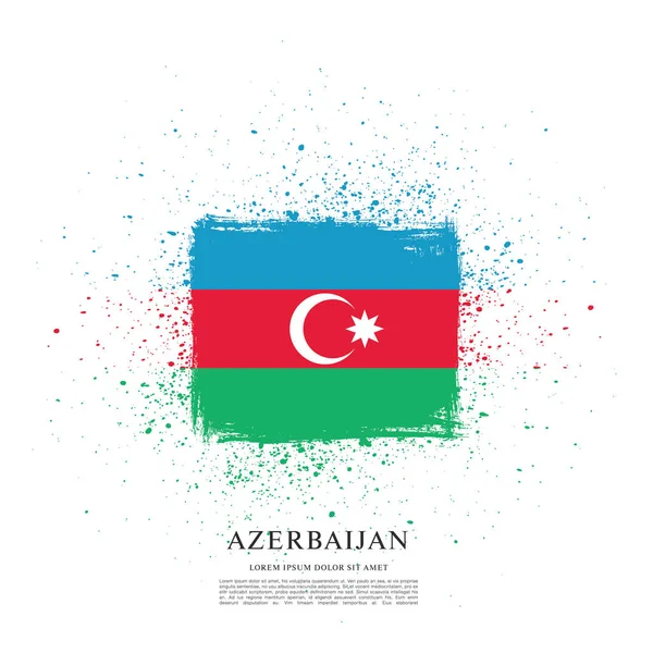 Bandera de Azerbaiyán antecedentes — Vector de stock