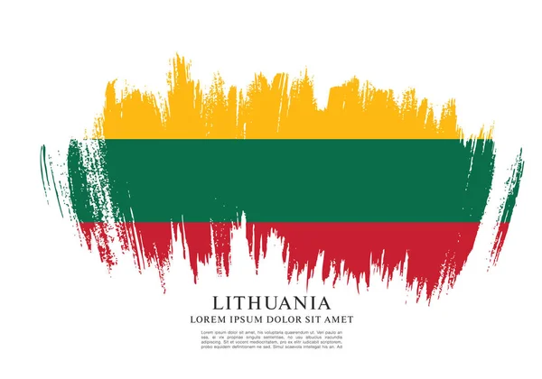 Háttér Litvánia zászlaja — Stock Vector