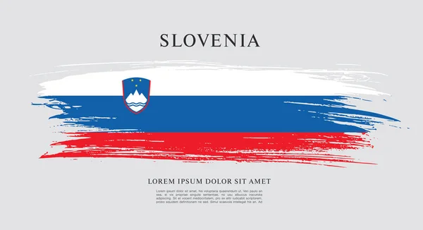 Flag of Slovenia background — Stock Vector