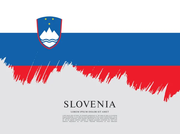 Bandera de Eslovenia antecedentes — Archivo Imágenes Vectoriales