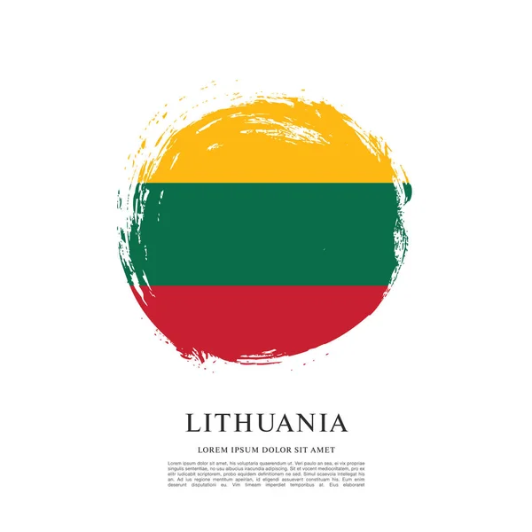 Vlag van Litouwen achtergrond — Stockvector