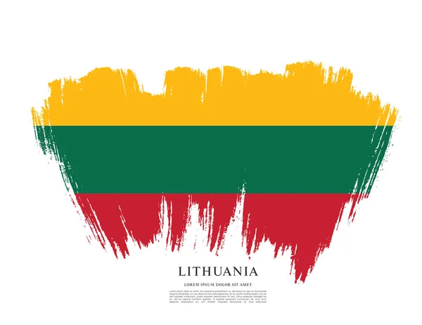 Vlajka Litvy pozadí — Stockový vektor