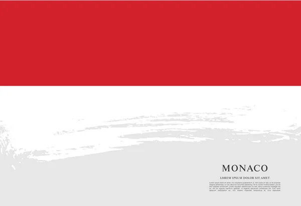 Bandeira de Mônaco fundo — Vetor de Stock