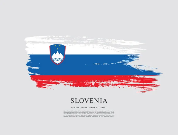 Bandera de Eslovenia antecedentes — Archivo Imágenes Vectoriales