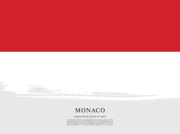 Bandeira de Mônaco fundo — Vetor de Stock