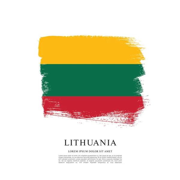Flaga Litwy tła — Wektor stockowy