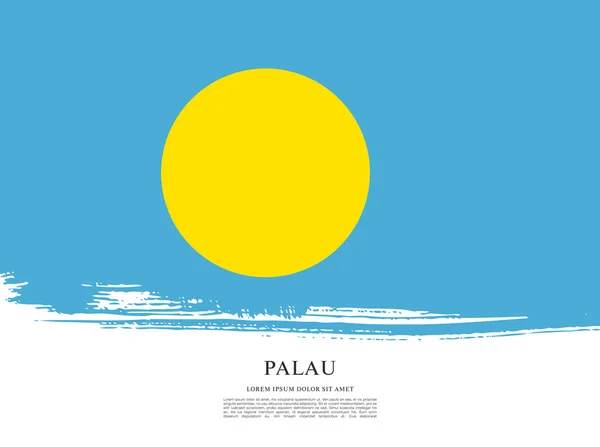 Flagge von Palau Hintergrund — Stockvektor