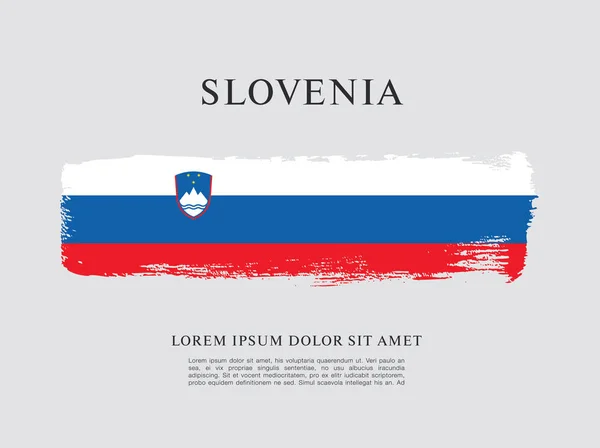 Bandiera della Slovenia sfondo — Vettoriale Stock