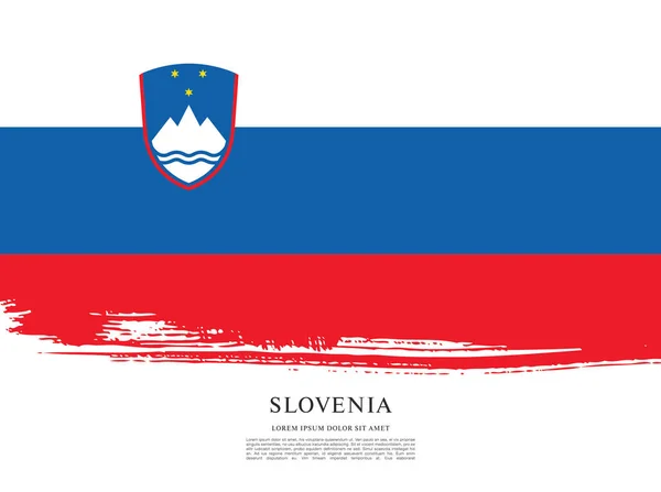 Flag of Slovenia background — Stock Vector