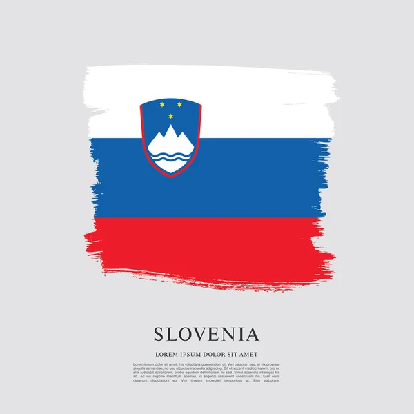 国旗的斯洛文尼亚背景 — 图库矢量图片