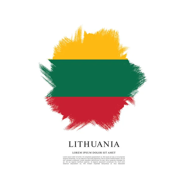 Vlag van Litouwen achtergrond — Stockvector