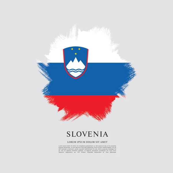 Прапор Словенії фону — стоковий вектор