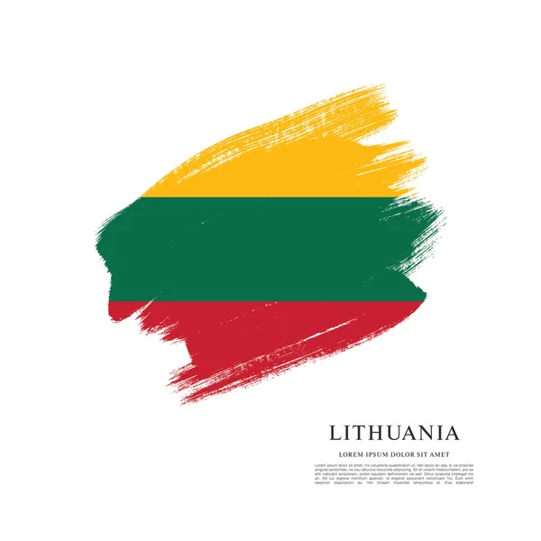 Bandera de Lituania antecedentes — Vector de stock